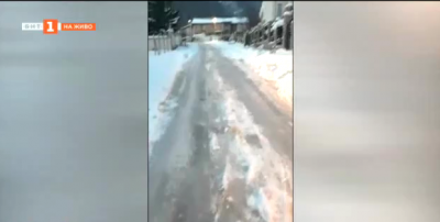 Непочистени от снега улици в квартал Бояна