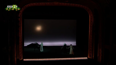 Бурята на Шекспир под режисурата на Робърт Уилсън на сцената на Народен театър Иван Вазов