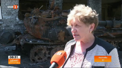 Раните на войната - разрушени домове, училища, убити хора в с. Плоске край Киев