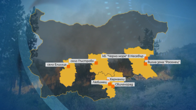 Бедствено положение заради пожарите е обявено в общините Харманли, Любимец и Свиленград