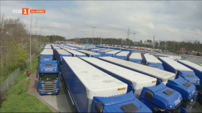 Блокирани камиони в Германия