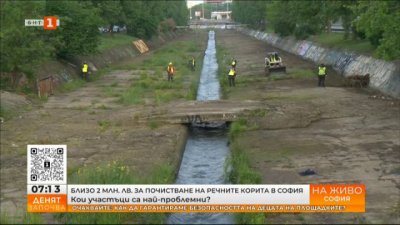 Близо 2 млн. лева са отделени за почистване на речните корита в София