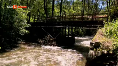 Мостът към парк Бачиново е занемарен