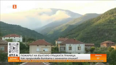 Пожарът на българо-гръцката граница. Как продължава борбата с огнената стихия?