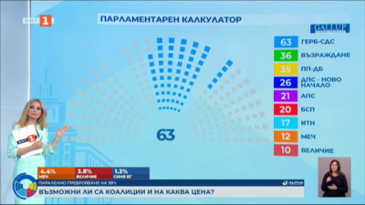 Парламентарен калкулатор: Възможни ли са коалиции и на каква цена?