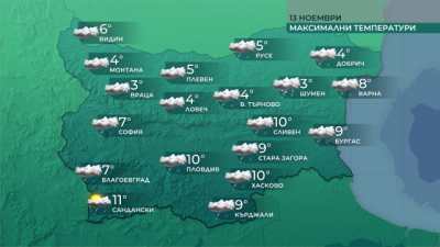 Временно спиране на валежите в сряда