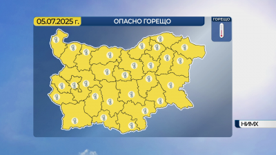 42° във вторник, валежи и чувствително захлаждане в сряда