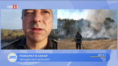 Пожарът в Харманлийско. Каква е ситуацията