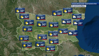 Слънчево време в празничната събота