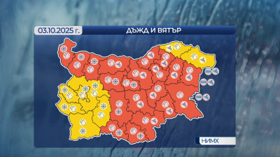 Значителни валежи, силен вятър и застудяване в петък