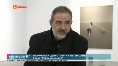 Изложбата “Дихотом” на Петер Цанев в зала “Райко Алексиев” на СБХ