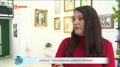 Синьо - изложба на Аменун Женева