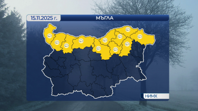 Силно намалена видимост в Дунавската равнина и в събота