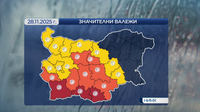 С проливни валежи и в събота