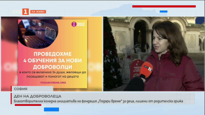 Ден на доброволеца: Благотворителна коледна инициатива на фондация „Подари време“ 