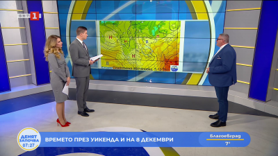Времето през уикенда и на 8 декември
