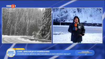 Усложнена зимна обстановка в Смолянска област