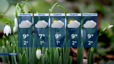 С валежи от дъжд в четвъртък