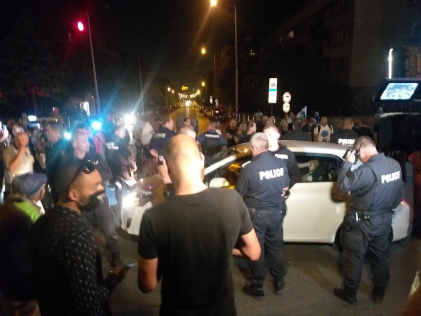 two charged relation incident car protests sofia