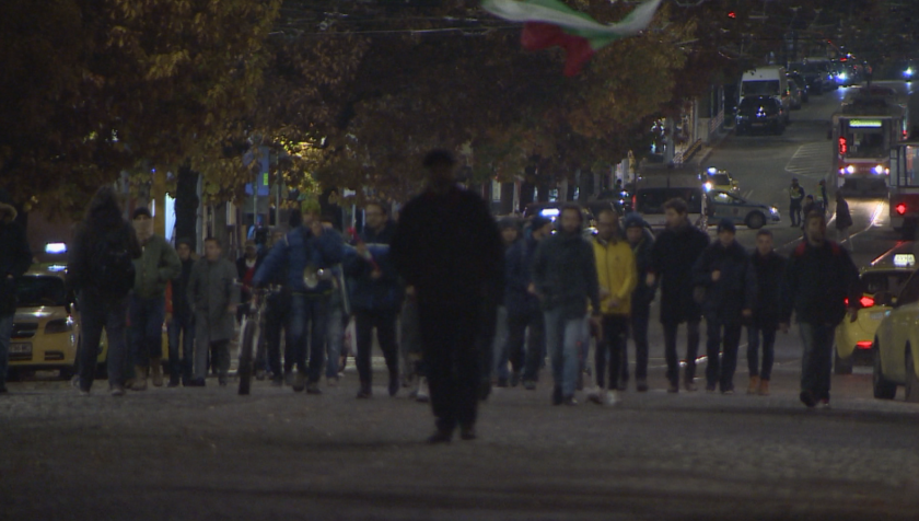 another evening protests sofia