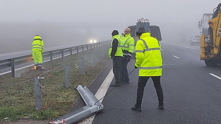 section trakia motorway closed repairs