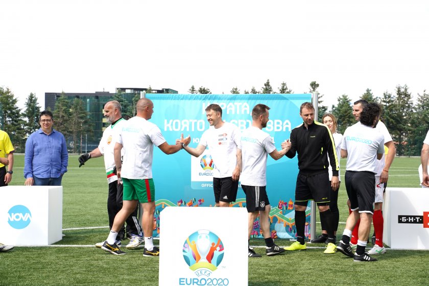 Приятелски мач между БНТ и Нова Броудкастинг Груп даде старт на UEFA EURO 2020™