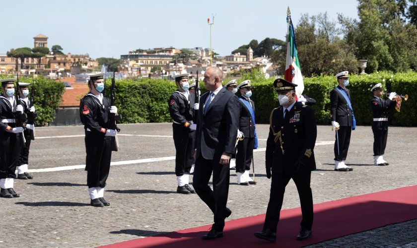 Bulgaria’s President met with his Italian counterpart during the third day of the visit to Rome