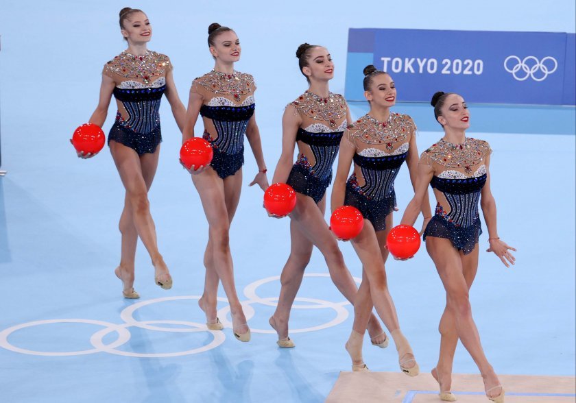 Bulgarian rhythmic gymnastics team won gold medal at Tokyo Olympics -  Българска национална телевизия