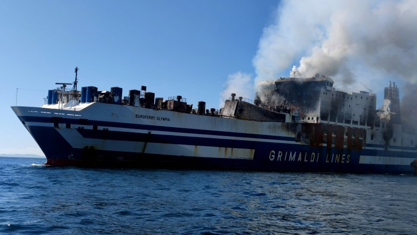 ministry foreign affairs bulgarians still missing after ferry fire near corfu island