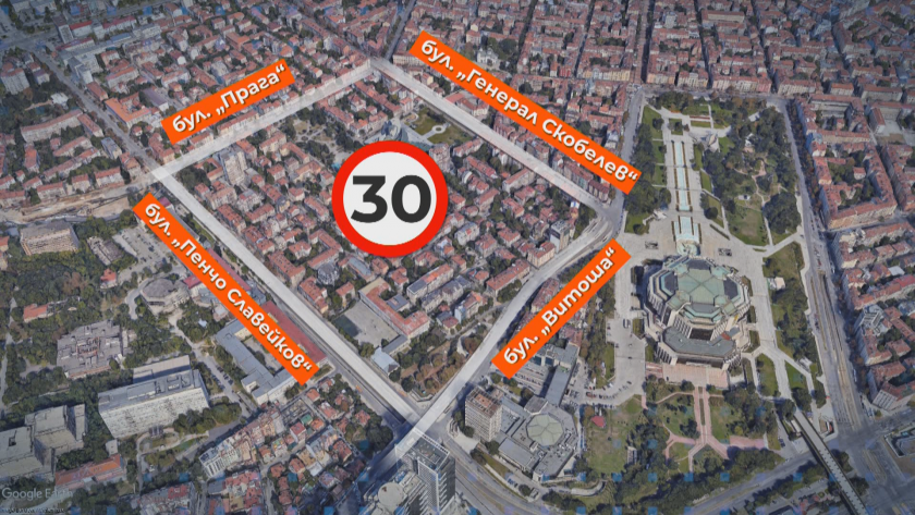 first ldquo30km hrdquo speed limit zone sofia starts operating today