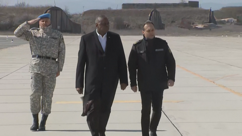 secretary defence lloyd austin arrived bulgaria