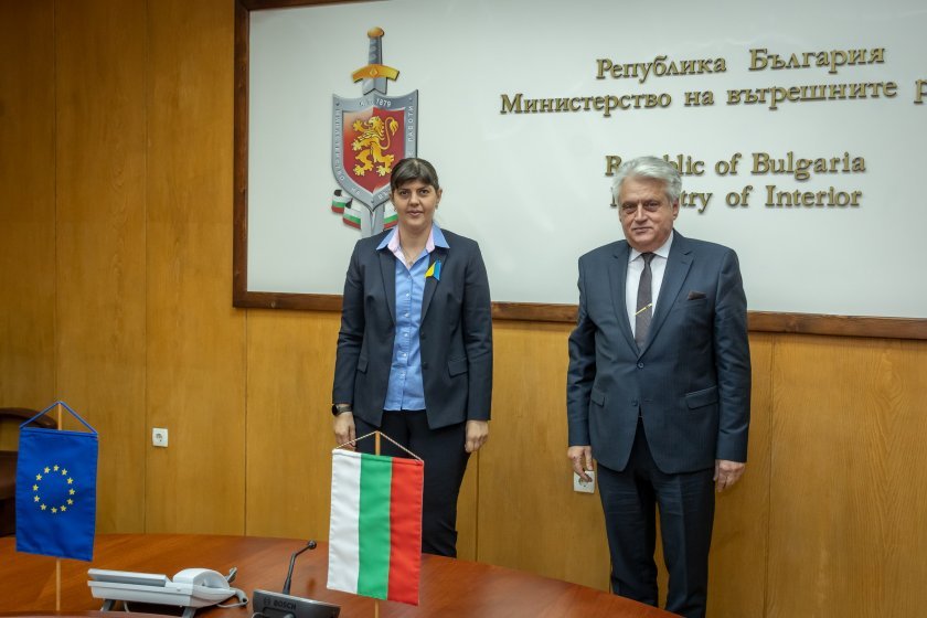 bulgaria 39s minister interior rashkov held working meeting european chief prosecutor laura koumlvesi