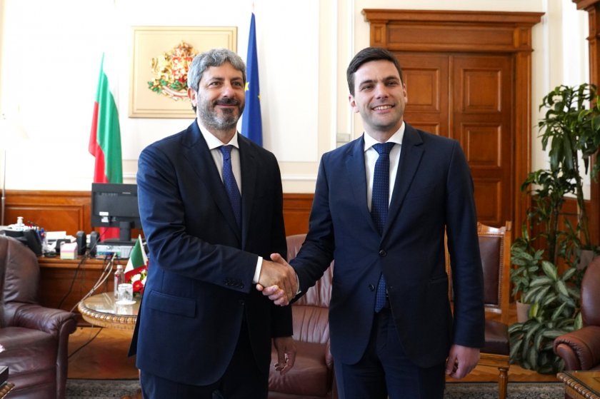 president italian chamber deputies roberto fico official visit bulgaria