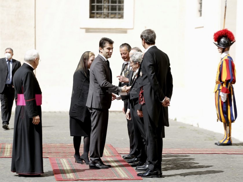 prime minister petkov audience his holiness pope francis