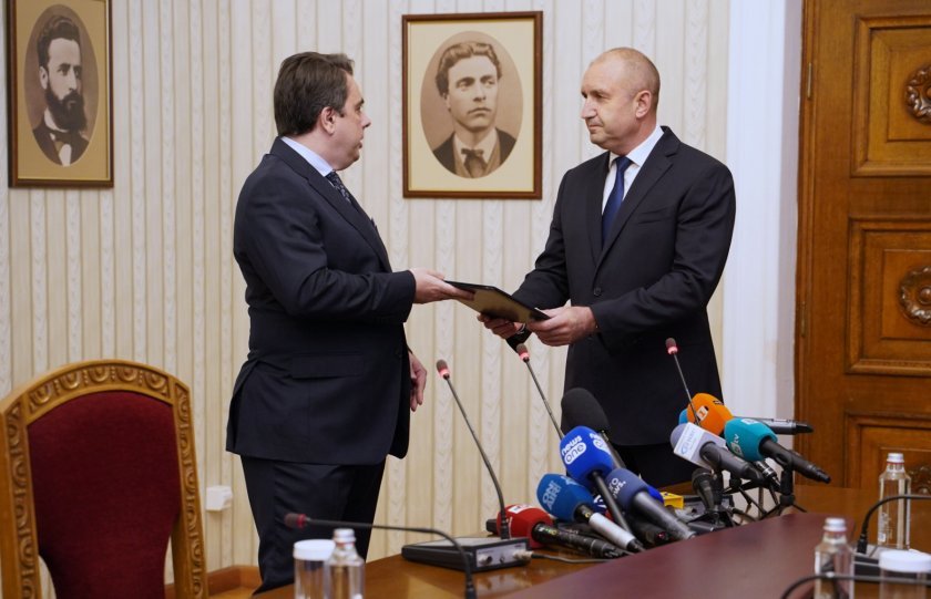 designate assen vassilev returned mandate form government unfulfilled