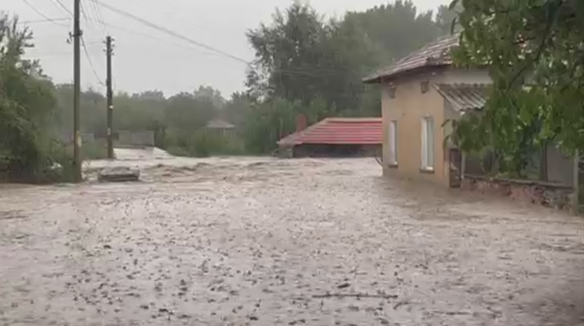 homes flooded residents evacuated river village bogdan burst its banks video