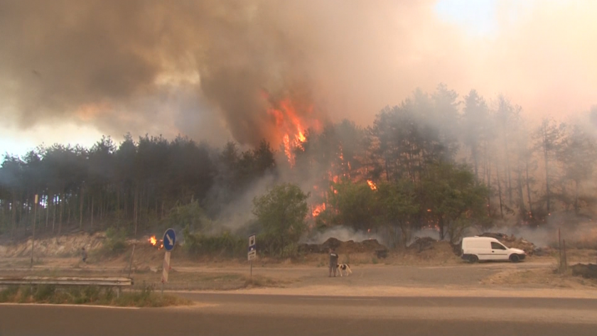 fire near kazanlak flared again