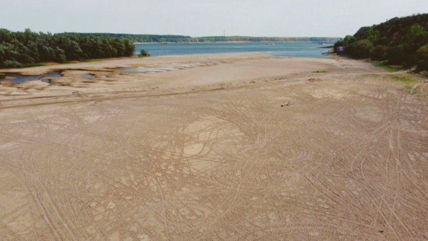 danube river level rousse centimetre above lowest ever reached