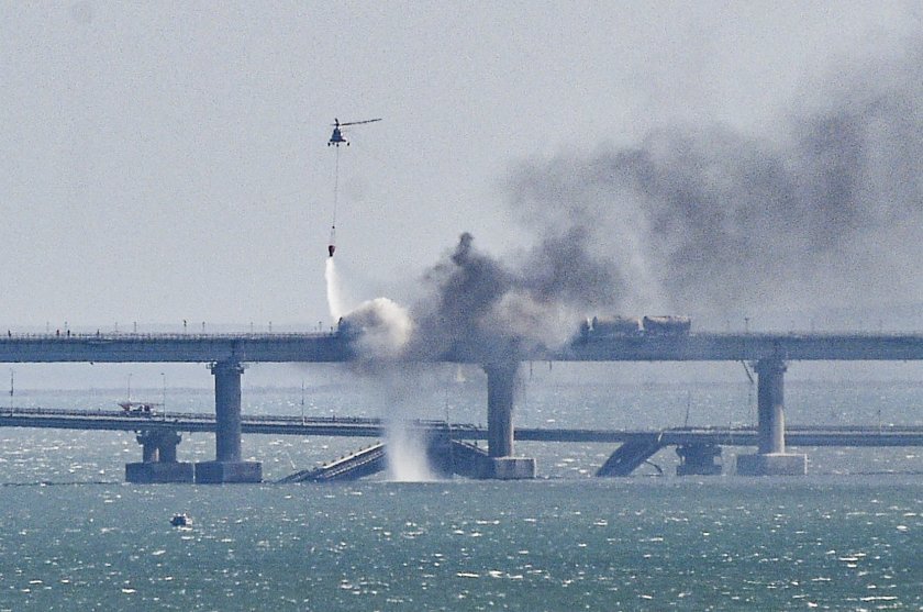 russian federal security service says crimean bridge blast sent odessa via bulgaria