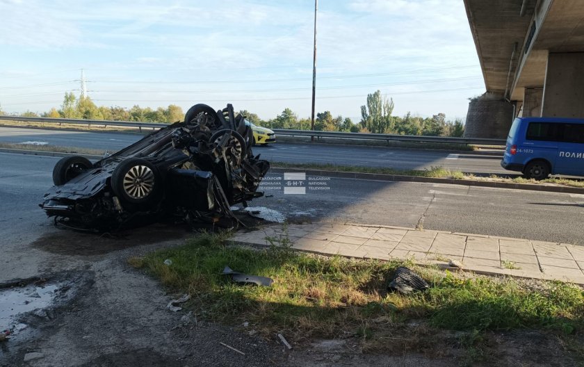 driver caused serious car crash ring road sofia drunk drugged