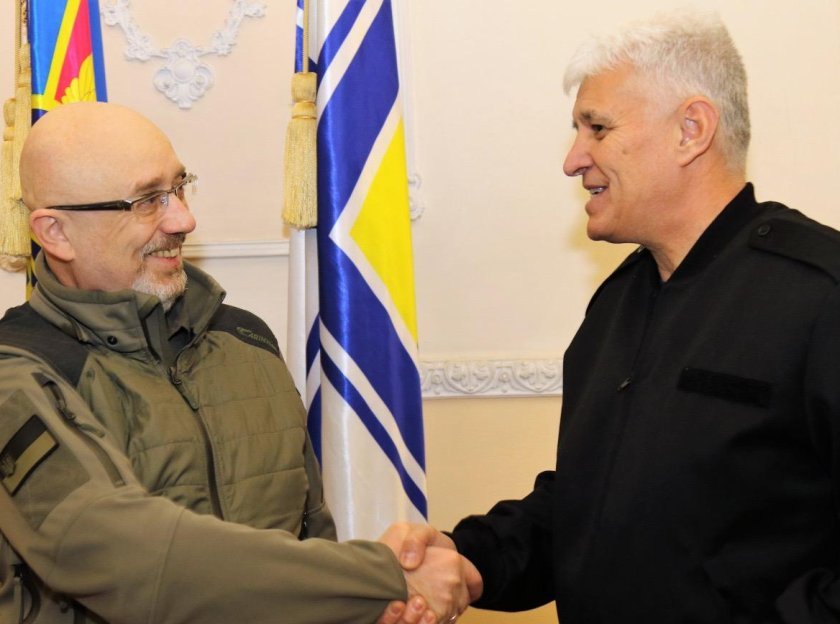 Savunma Bakanı Dimitır Stoyanov Ukrayna’da ziyarette bulunuyor
