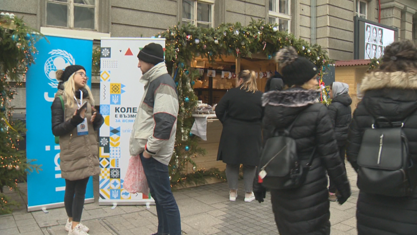 ukrainian refugees organised christmas market sofia