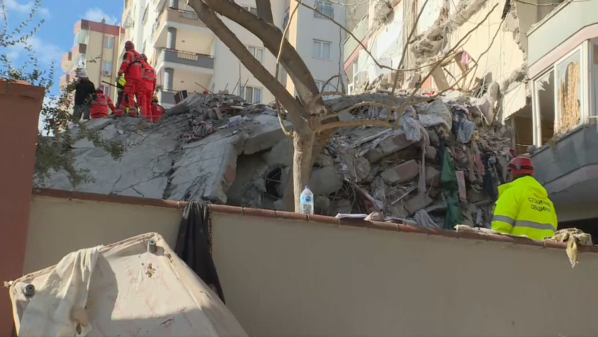 bnt envoys tuumlrkiye rescue teams search survivors under rubble buildings brought down quake adana