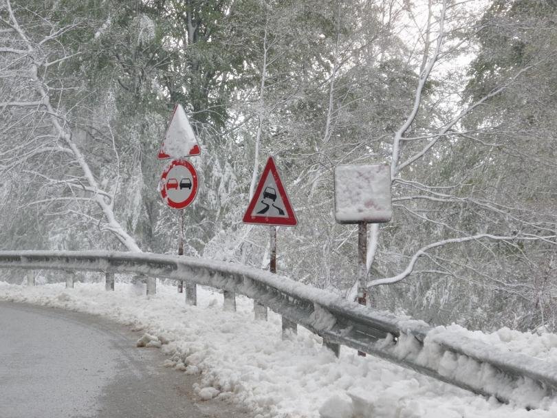 Снежни виелици в Североизточна България днес