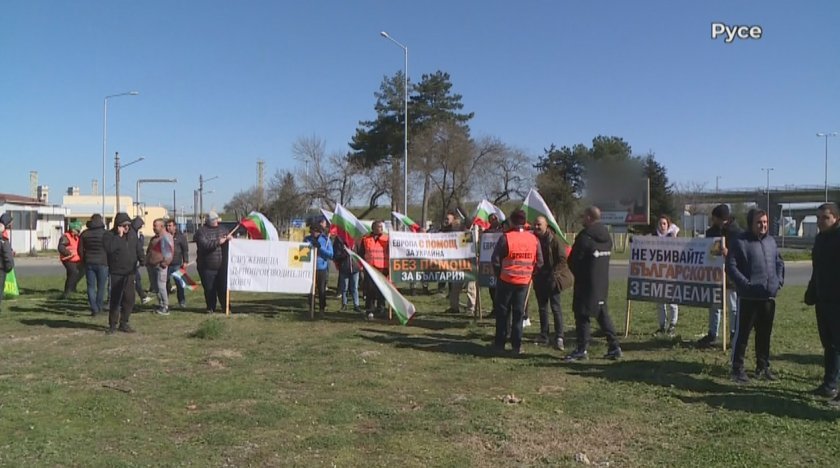 second day bulgarian grain producersrsquo protest against imports ukraine