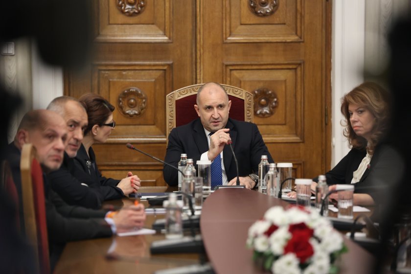 president radev held consultations largest parliamentary group gerb udf