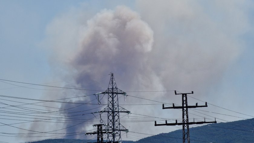 Fire is burning on the territory of Zmeyovo artillery test range