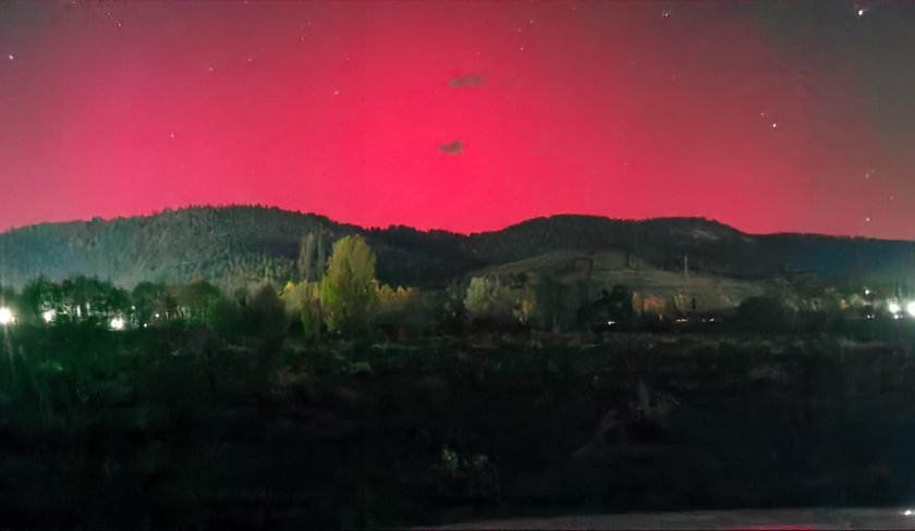 Northern Lights visible from Bulgaria - Българска национална телевизия