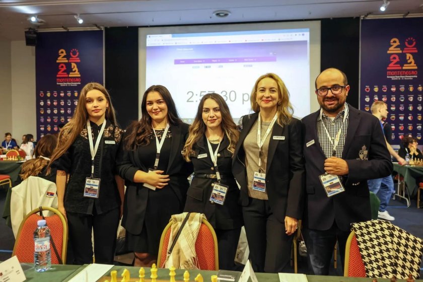 Bulgaria's national women's chess team wins European title