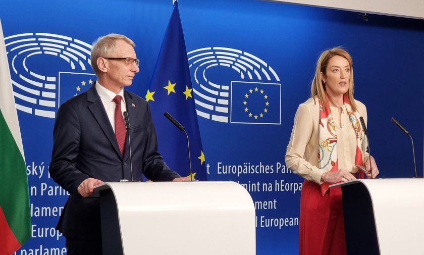 PM Denkov to EP President Metsola: We have no plan B, we expect Bulgaria to join Schengen